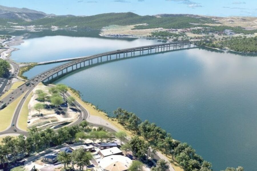 A render of the new Bridgewater Bridge